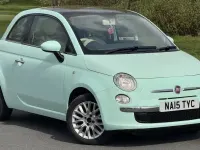 Used Fiat 500 Lounge 69 HP (50 kW) 2015 Green Hatchback
