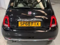 Used Fiat 500 Lounge 69 HP (50 kW) 2018 Black Hatchback