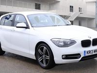 Used BMW 118 Sport Line 2013 White Hatchback