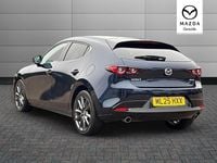 Begagnad Mazda 3 Exclusive-Line 2025 Blå Halvkombi