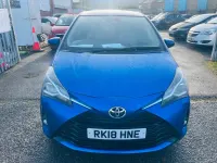 Used Toyota Yaris 100 HP (73 kW) 2018 Blue Hatchback