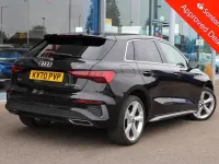 Used Audi A3 Sportback S-Line 2020 Black Hatchback