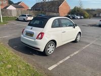 Used Fiat 500 Pop 69 HP (50 kW) 2018 White Cabriolet