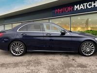 Used Mercedes C200 AMG line 136 HP (100 kW) 2017 Blue Sedan