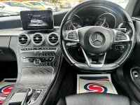 Used Mercedes C220 AMG line 170 HP (125 kW) 2017 White Coupe