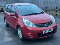 Used Nissan Note Acenta 110 HP (80 kW) 2009 Red Hatchback