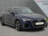 Used Audi A3 S-Line 147 HP (108 kW) 2022 Blue Sedan