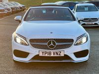 Used Mercedes C250 AMG line 204 HP (150 kW) 2018 White Cabriolet