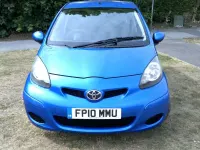 Used Toyota Aygo 67 HP (49 kW) 2010 Blue Hatchback