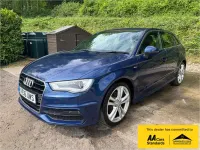 Used Audi A3 S-Line 2016 Blue Hatchback