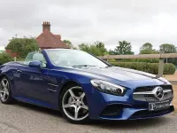 Used Mercedes SL400 AMG Line Premium 367 HP (269 kW) 2018 Blue Cabriolet