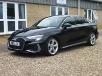 Used Audi A3 S-Line 116 HP (85 kW) 2021 Black Sedan
