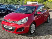 Used Kia Rio 85 HP (62 kW) 2014 Red Hatchback