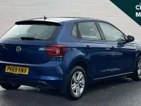 Used VW Polo SE 95 HP (69 kW) 2019 Blue Hatchback