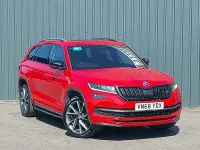 Used Skoda Kodiaq SportLine 190 HP (139 kW) 2018 Red SUV