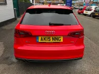 Used Audi A3 S-Line 2015 Red Hatchback
