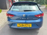 Used Seat Leon Ecomotive 108 HP (79 kW) 2015 Blue Hatchback