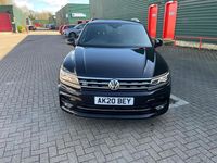 Used VW Tiguan R-line 150 HP (110 kW) 2020 Black SUV
