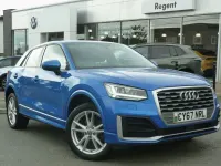 Second-hand Audi Q2 S-Line 190 CP (139 kW) 2017 Albastru SUV