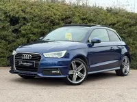 Usado Audi A1 S-Line 150 CV (110 kW) 2017 Azul Utilitario