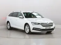 Used Skoda Superb SE Technology 218 HP (160 kW) 2021 White Estate