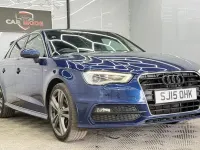 Used Audi A3 Sportback S-Line 150 HP (110 kW) 2015 Blue Hatchback