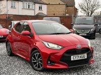 Used Toyota Yaris Hybrid Design 2021 Red Hatchback
