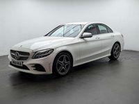 Used Mercedes C300 AMG line 2018 White Sedan