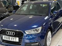 Usado Audi A1 Sportback S-Line 125 HP (91 kW) 2018 Azul Citadino