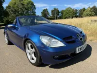 Used Mercedes SLK350 272 HP (200 kW) 2005 Blue Cabriolet