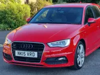 Used Audi A3 S-Line 2015 Red Hatchback