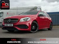 Used Mercedes A160 AMG line 102 HP (75 kW) 2017 Red Hatchback