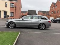 Used Mercedes C300 AMG Line Premium Plus 2015 Silver Estate