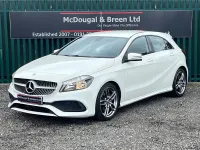 Used Mercedes A160 AMG line 102 HP (75 kW) 2017 White Hatchback