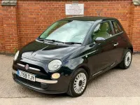 Used Fiat 500 Pop 100 HP (73 kW) 2009 Black Cabriolet