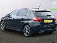 Used Peugeot 308 GT-line 131 HP (96 kW) 2018 Black Hatchback