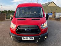 used Ford Transit 350 2.0 TDCi 130ps LWB L3 H2 TREND Van RACE RED EURO 6 LOW MILES