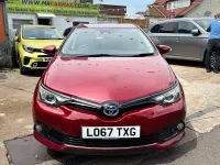 Used Toyota Auris Hybrid Design 136 HP (100 kW) 2018 Red Hatchback