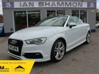 Used Audi A3 Cabriolet S-Line 150 HP (110 kW) 2015 White Cabriolet