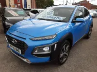 Second-hand Hyundai Kona Premium 177 CP (130 kW) 2019 Albastru SUV