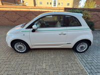 Used Fiat 500 Lounge 69 HP (50 kW) 2009 White Cabriolet