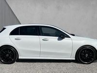 Used Mercedes A200 AMG Line Premium Plus 163 HP (119 kW) 2022 Moonstone white metallic Hatchback