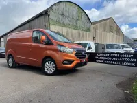 Used Ford Transit Custom Limited 130 HP (95 kW) 2019 Orange Van