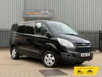 Usado Ford Transit Custom Trend 130 CV (95 kW) 2018 Negro Van