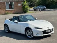Used Mazda MX5 131 HP (96 kW) 2016 White Cabriolet