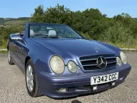 Used Mercedes CLK230 Avantgarde 193 HP (141 kW) 2001 Blue Cabriolet