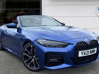 Used BMW 420 M Sport 181 HP (133 kW) 2021 Blue Cabriolet