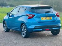 Used Nissan Micra Tekna 2020 Blue Hatchback
