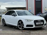 Used Audi A4 Black Edition 150 HP (110 kW) 2017 White Sedan