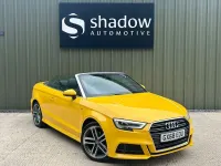 Used Audi A3 Cabriolet S-Line 150 HP (110 kW) 2018 Yellow Cabriolet